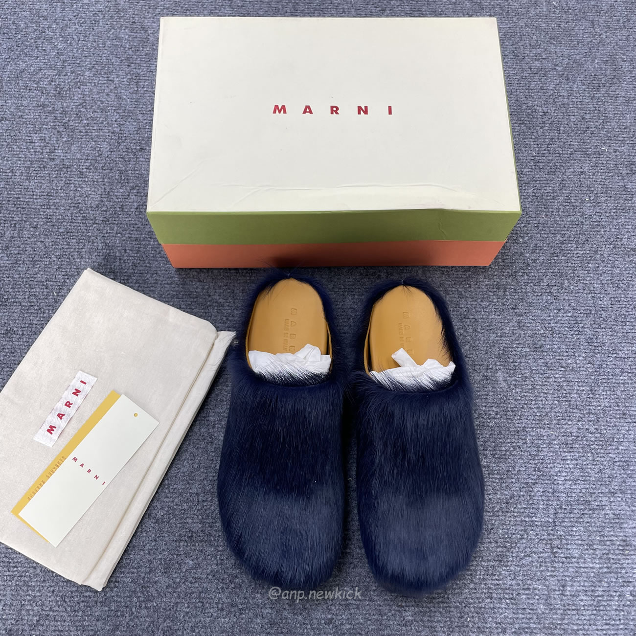 Marni Fussbet Sabot Calf Hair Slippers (4) - newkick.app